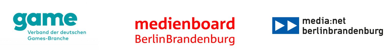 Logos that show that we are part of game Verband, media.net and game.net